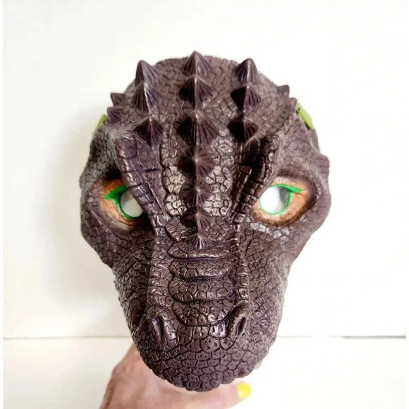 Maschera Dinosauro T-Rex in PVC | Jurassic World Ovosauro Maxisorprese - Picture 1 of 7